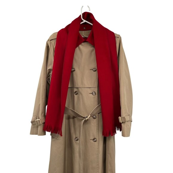 Vintage London Fog Tempo Europa Trench Coat Scarf Set Used 10Pd - Picture 3 of 16